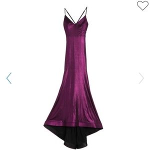 Metallic Trumpet Gown NWT